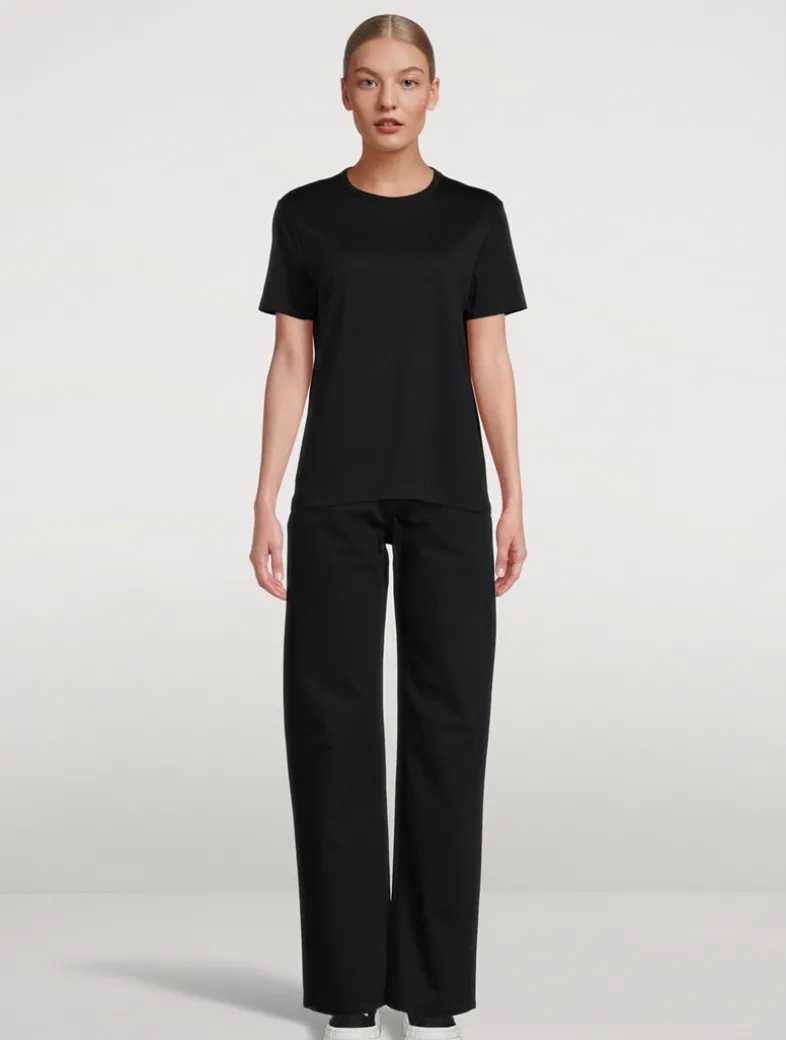 Lyocell And Cotton Crewneck T-Shirt