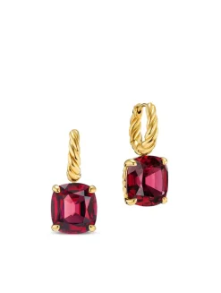 Marbella Drop Earrings In 18k Yellow Gold With Amethyst, 11mm