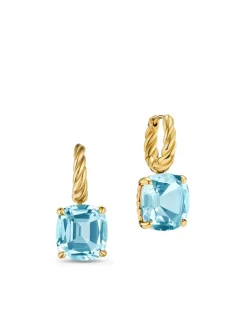 Marbella Drop Earrings In 18k Yellow Gold With Amethyst, 11mm