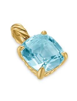 Marbella Pendant In 18k Yellow Gold With Amethyst, 12mm