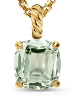 Marbella Pendant In 18k Yellow Gold With Amethyst, 12mm