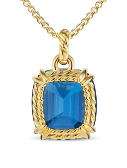 Marbella Pendant In 18k Yellow Gold With Amethyst, 22mm