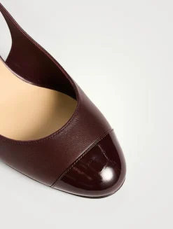 Mattia Leather Slingback Pumps