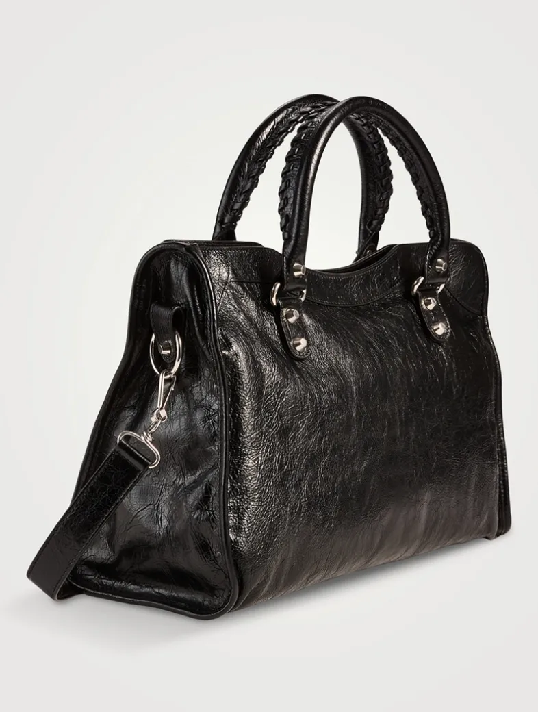 Medium Le City Leather Satchel