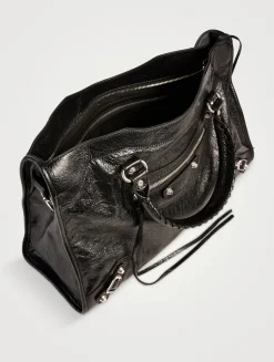 Medium Le City Leather Satchel