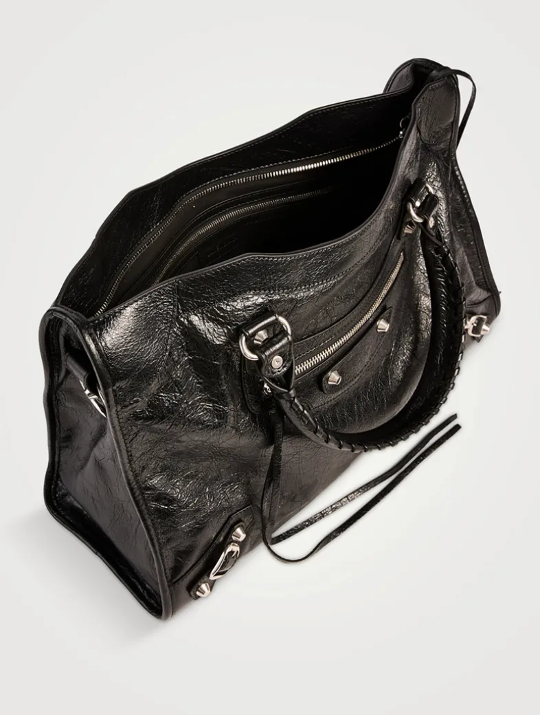 Medium Le City Leather Satchel