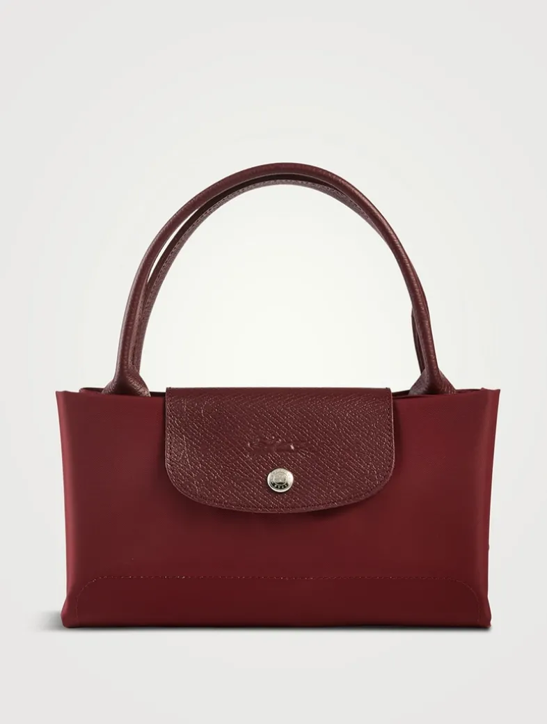 Medium Le Pliage Green Top Handle Bag