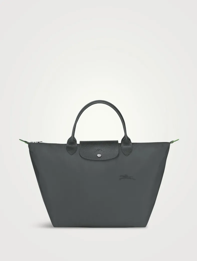 Medium Le Pliage Green Top Handle Bag
