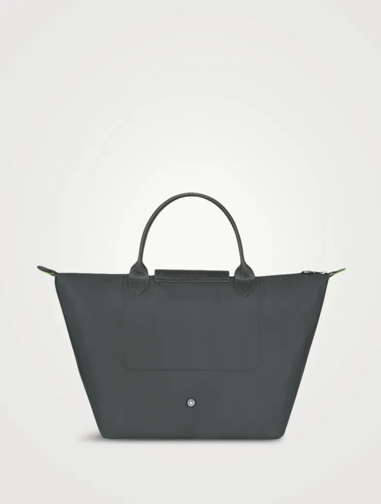 Medium Le Pliage Green Top Handle Bag