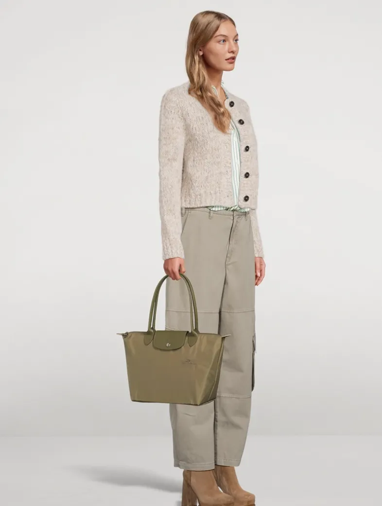 Medium Le Pliage Green Tote Bag