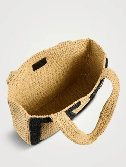 Medium Viva Superstar Raffia Tote Bag