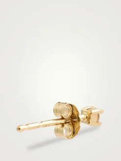 Mel Soldera 14K Gold Diamond Stud Earring