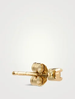 Mel Soldera 14K Gold Diamond Stud Earring