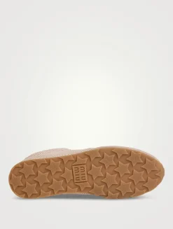 Mesh And Suede Sneakers