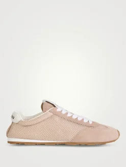 Mesh And Suede Sneakers