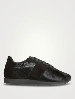 Mica Suede And Ponyhair Sneakers