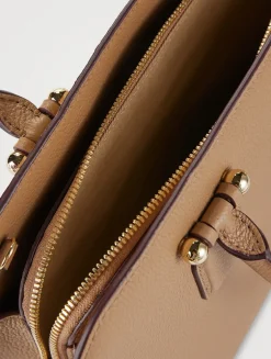 Midi Georgia Leather Tote Bag