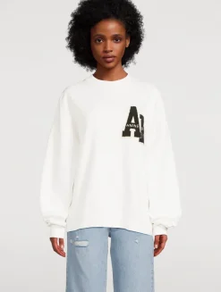 Miles Oversized Letterman Sweatshirt