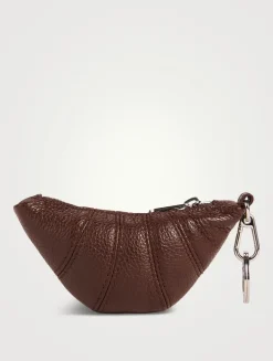 Mini Croissant Leather Bag Charm