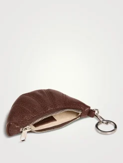 Mini Croissant Leather Bag Charm