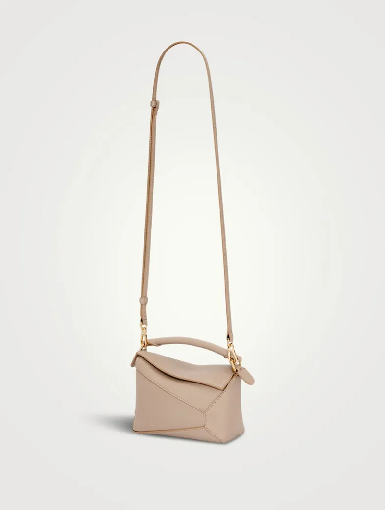 Mini Puzzle Edge Leather Bag