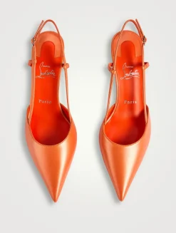 Miss Z Leather Slingback Pumps
