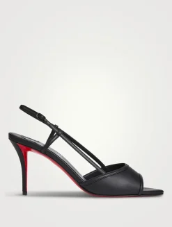 Miss Z Leather Slingback Sandals