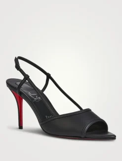 Miss Z Leather Slingback Sandals