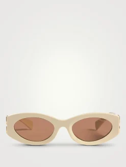 Miu Glimpse Oval Sunglasses