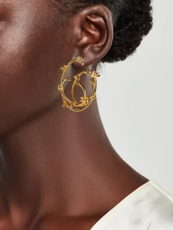 O Flower Earrings