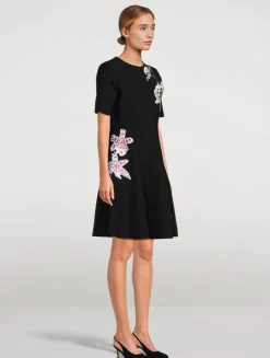 Orchid Jacquard Mini Dress