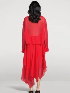 Organza Shirt Dress