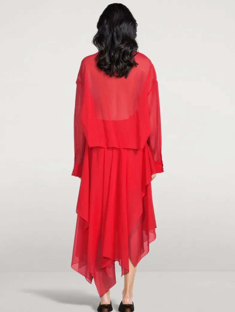 Organza Shirt Dress