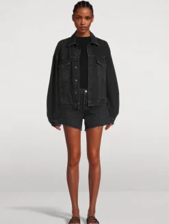 Parker Long Denim Shorts