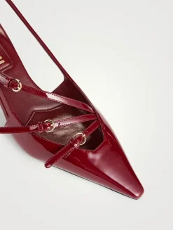 Patent Leather Slingback Pumps
