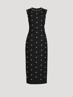 Pearl Cabochon Sheath Dress