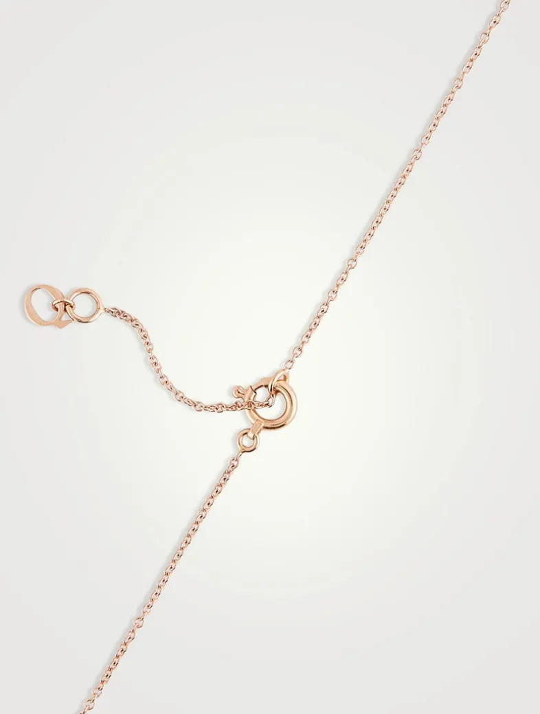 Petite Wulu 18K Rose Gold Necklace With Diamonds