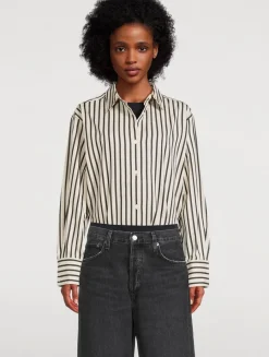 Plaza Shirt In Stripe Print