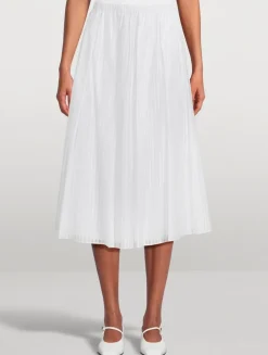 Pleated Midi Skirt