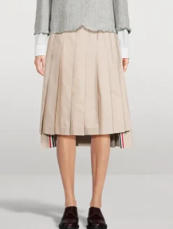 Pleated Midi Skirt