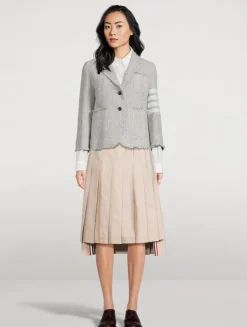 Pleated Midi Skirt