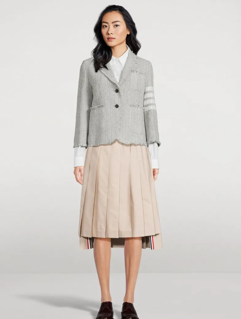 Pleated Midi Skirt