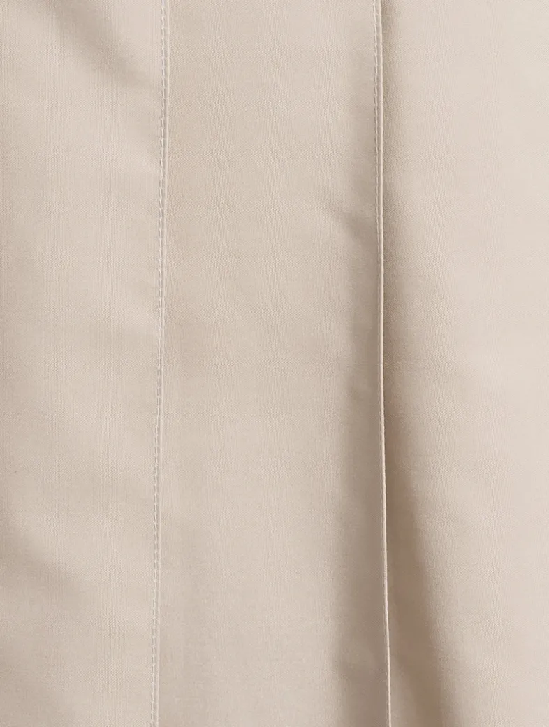 Pleated Midi Skirt