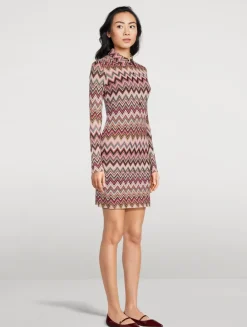 Polo Dress In Chevron Print