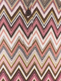 Polo Dress In Chevron Print