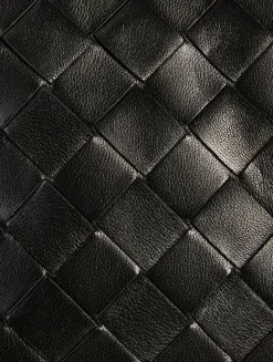 Puff Intrecciato Leather Shoulder Bag