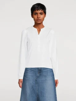 Puff-Sleeve Henley