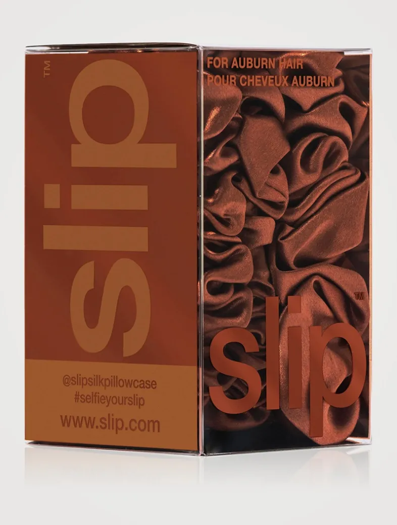 Pure Silk Assorted Scrunchies - Auburn