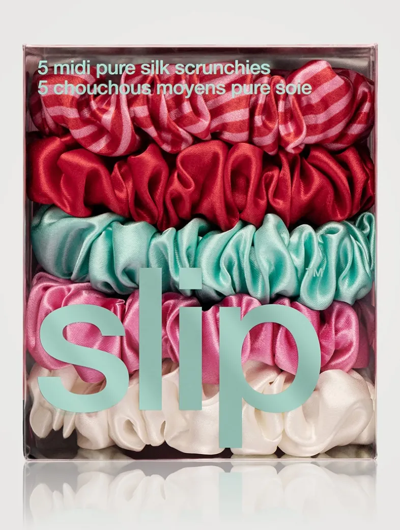 Pure Silk Midi Scrunchies - Gelati