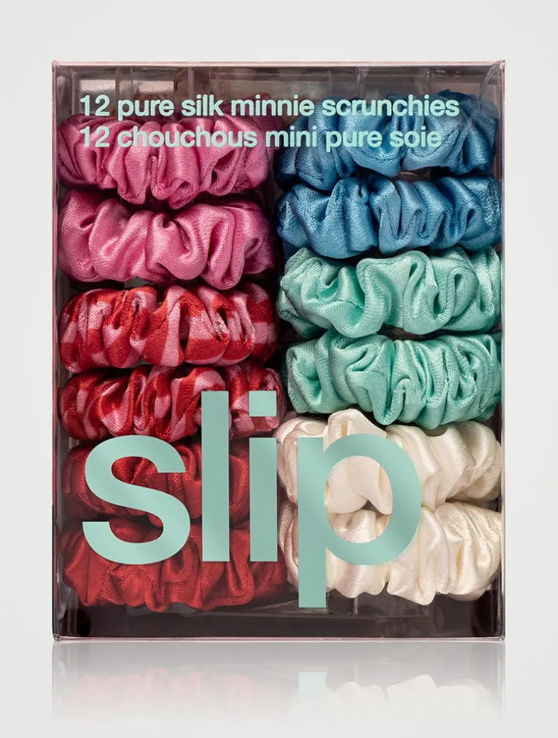 Pure Silk Minnie Scrunchies - Sundown